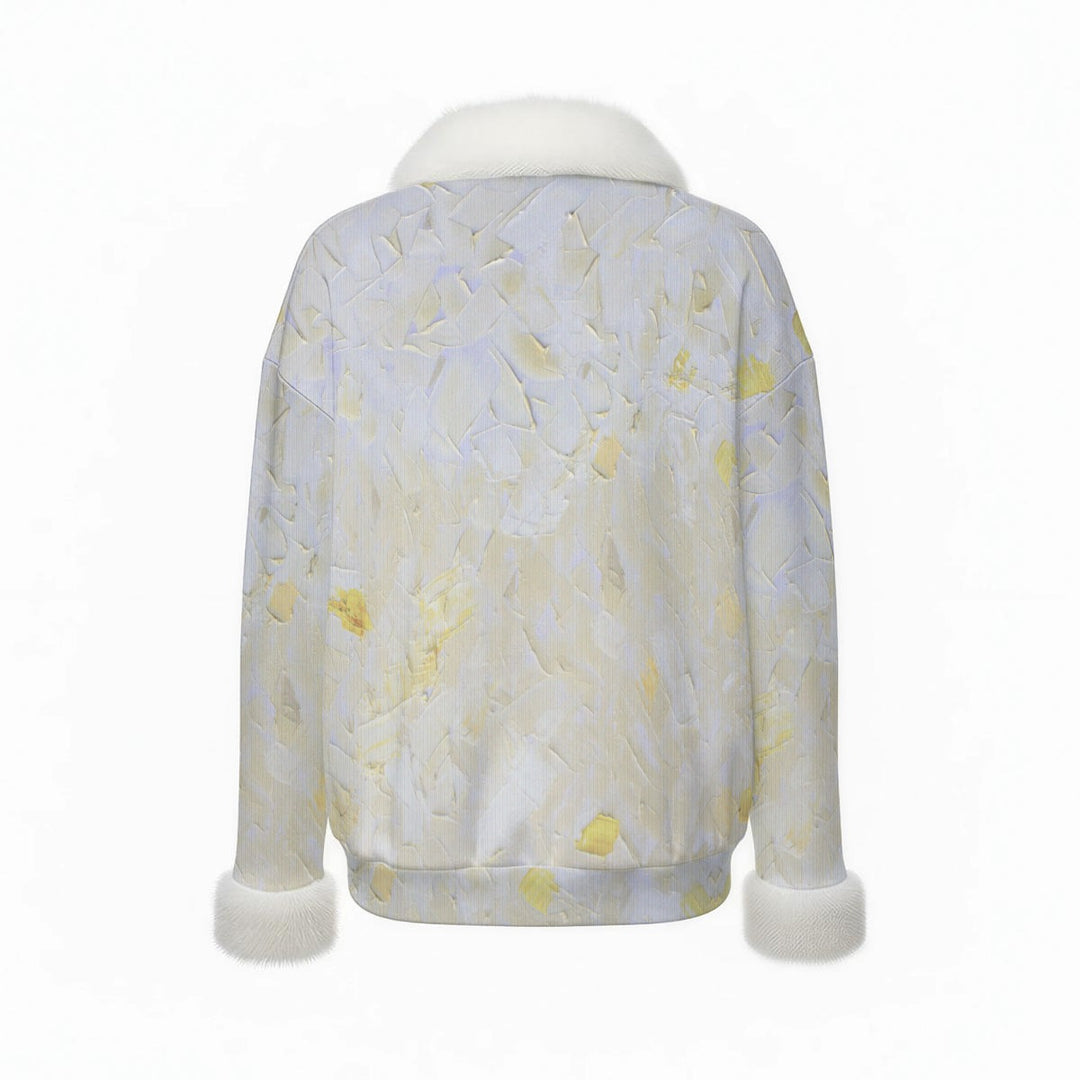 WandY Faux Knit V-Neck Sweater