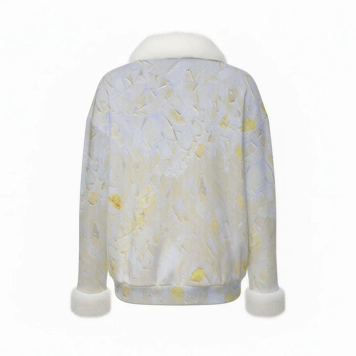WandY Faux Knit V-Neck Sweater