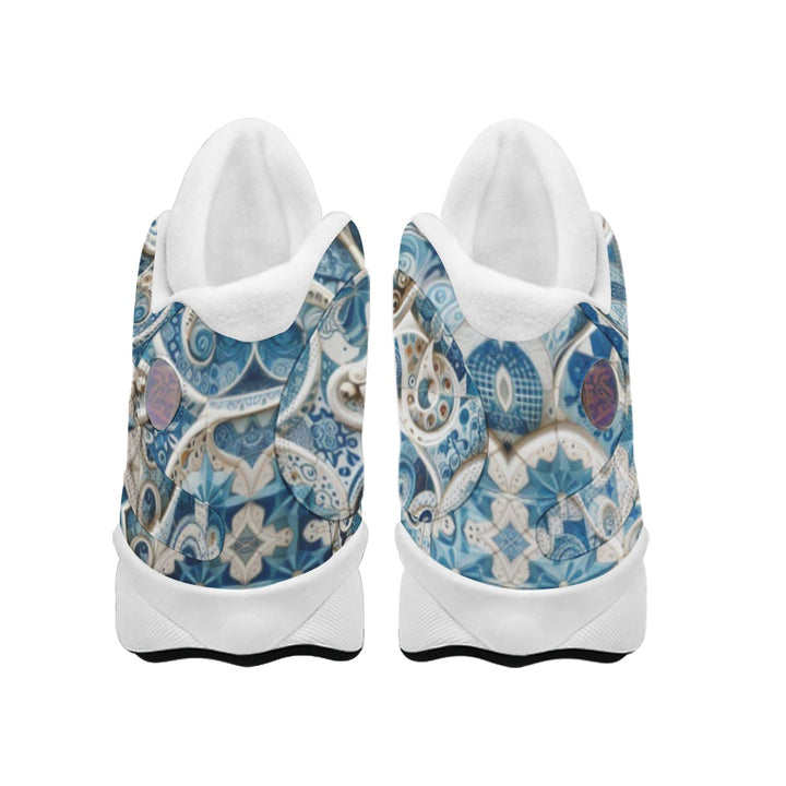 Men's Curved Basketball Shoes With Thick Soles