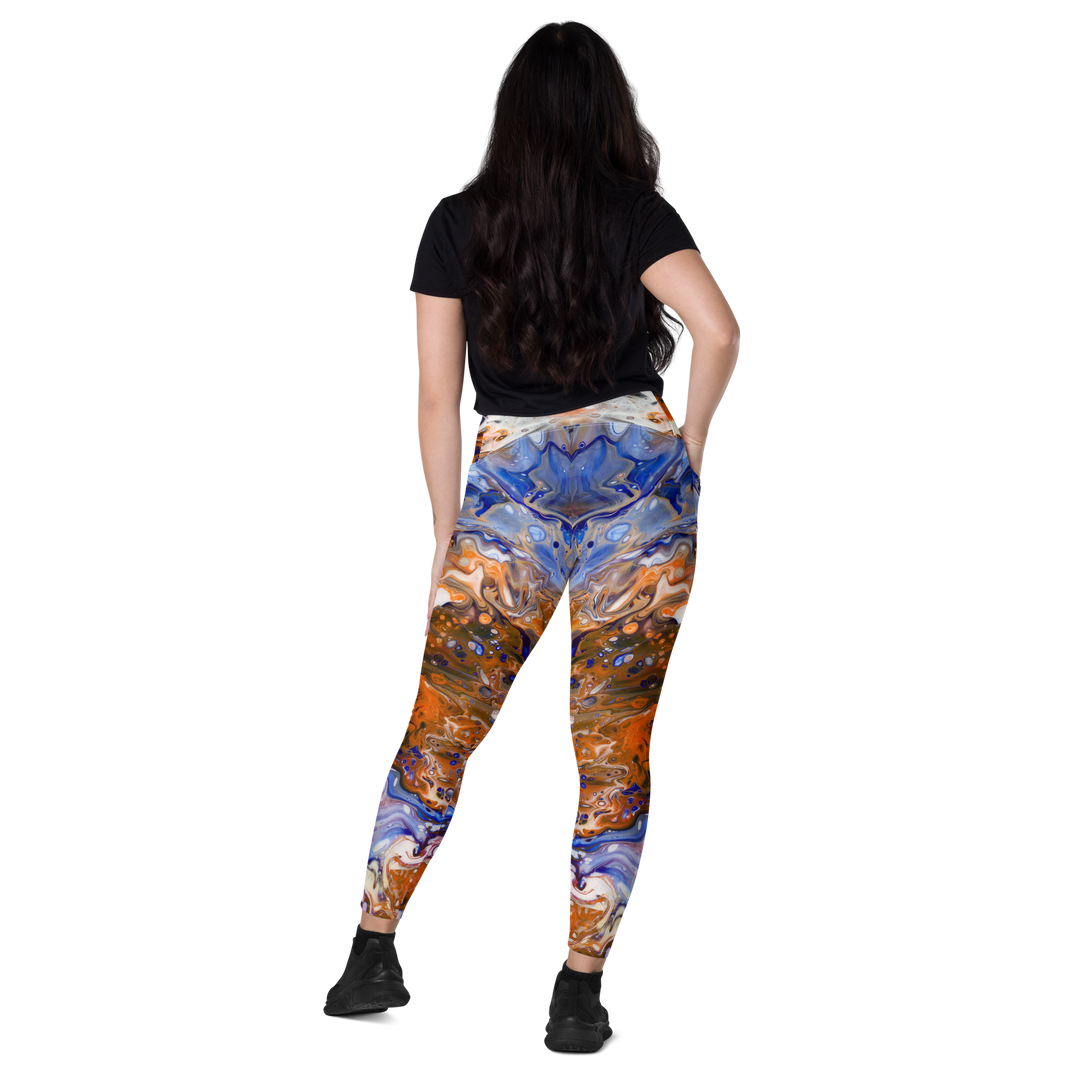 Crossover leggings with pockets Winter Inferno