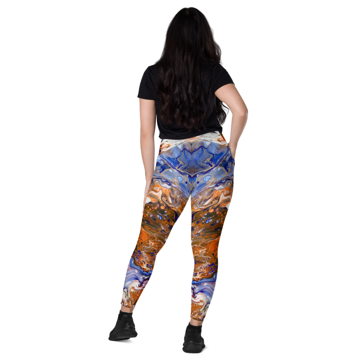 Crossover leggings with pockets Winter Inferno