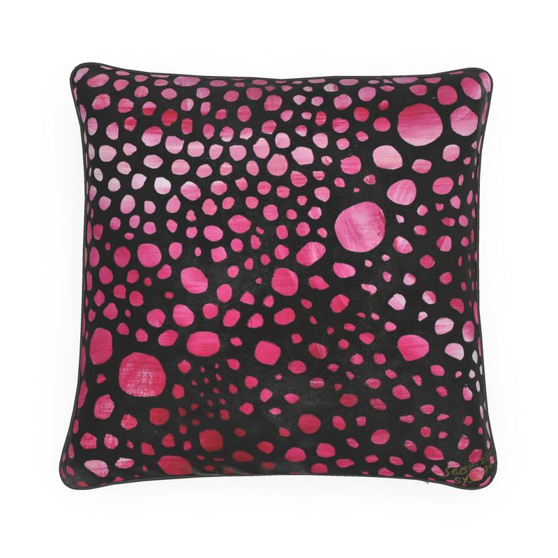 Pink on cushion