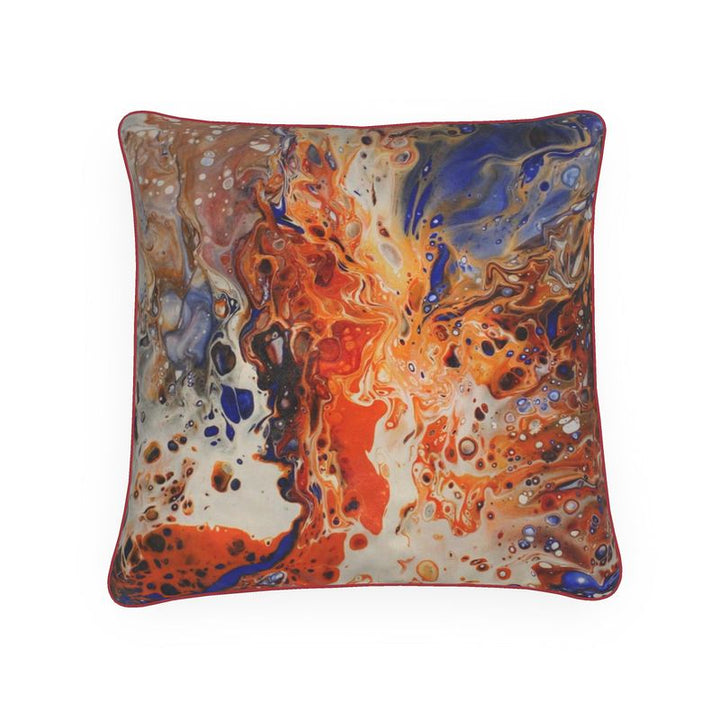 Winter Inferno on cushion