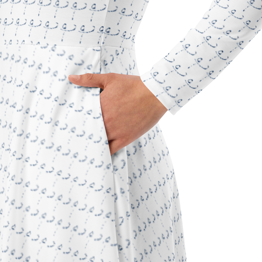 Midi dress Art Infinitum White