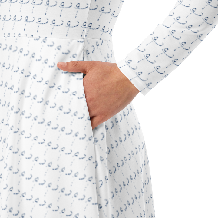 Midi dress Art Infinitum White