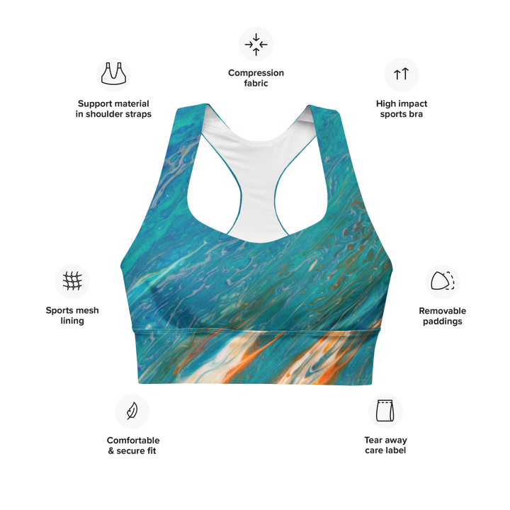 Longline Sports bra Dolphin