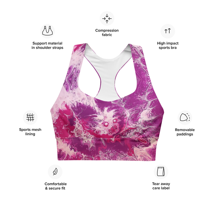 Longline sports bra Pinktikus