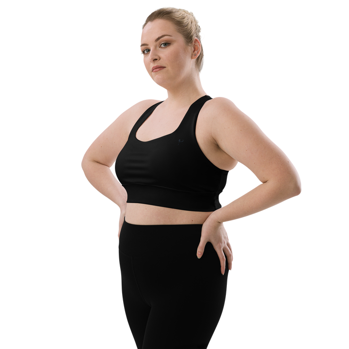 Longline Sports bra Black