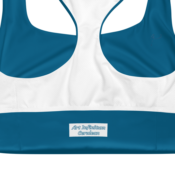 Longline Sports bra Cerulean